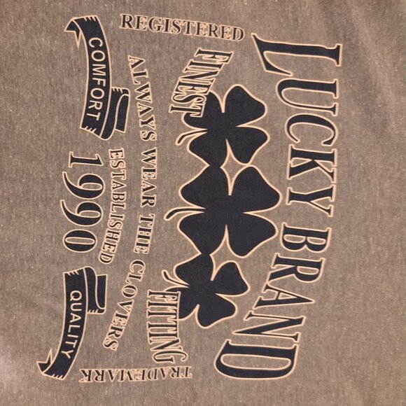 Lucky Brand Los Angeles Mens Gray T Shirt Print Graphic XXL - Picture 4 of 6